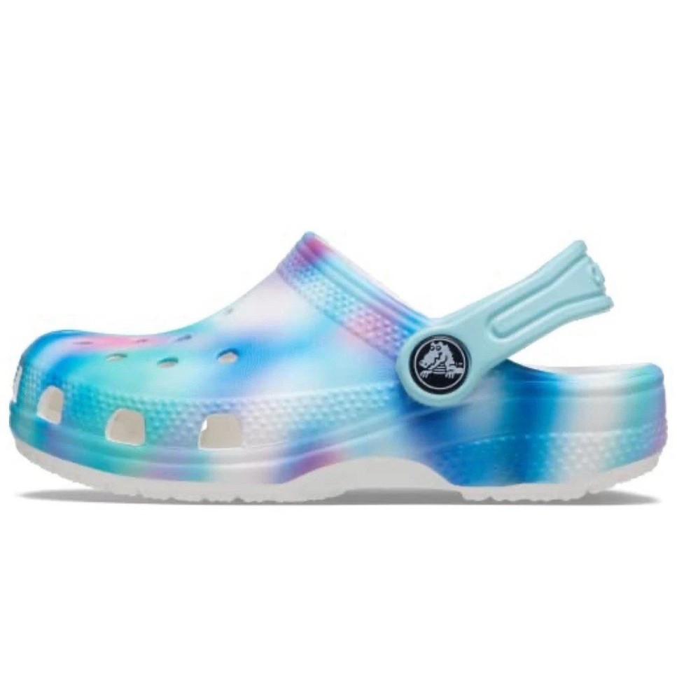 Crocs Classic Tie-Dye Graphic Clogs  Shoe Slipper Toddler C8￼