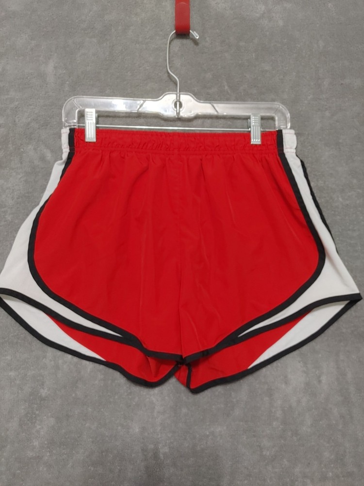 Nike Dri Fit Women’s Running Shorts Size Large Red White And Black