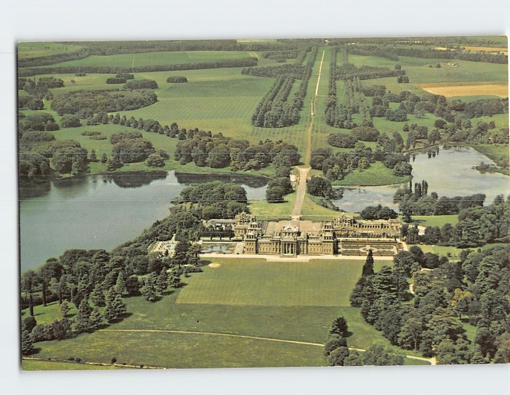Postcard Aerial View Blenheim Palace England