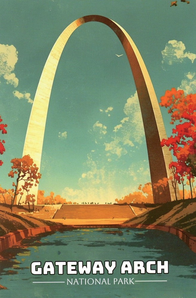 Gateway Arch National Park, St. Louis, Missouri --New POSTCARD