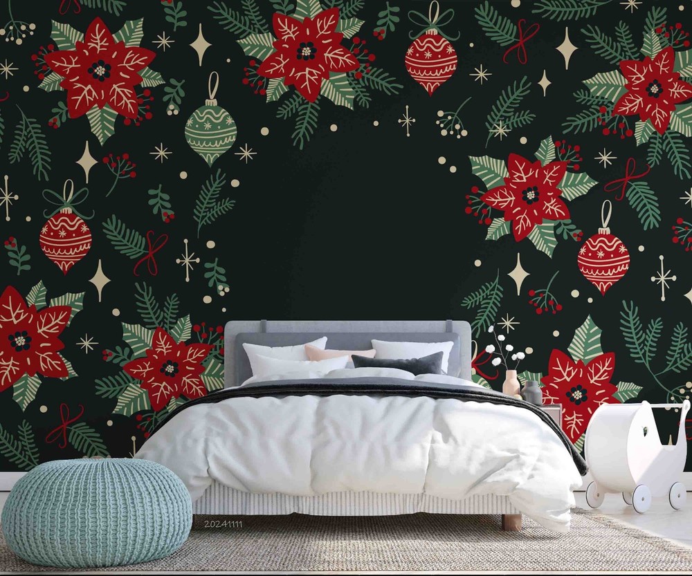 3D Christmas Illustration Wall Murals Wallpaper Murals Wall Sticker 26