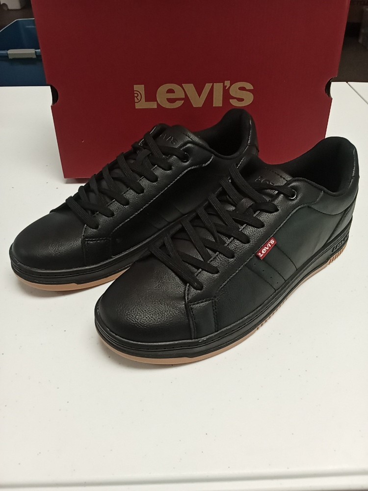 Mens Levi's Carson Lace Up  Black Casual Fashion Sneaker Shoes