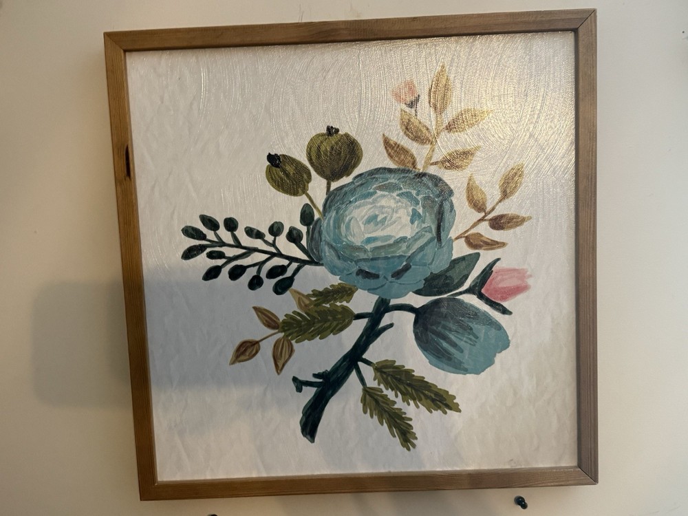 Rustic Farmhouse Floral Wall Art Set  Framed Botanical Prints Cottagecore Decor