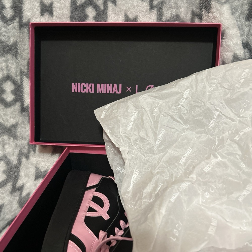 Rare Nicki Minaj x LØCI Sneakers – Pink & Black, Brand New, EU 41