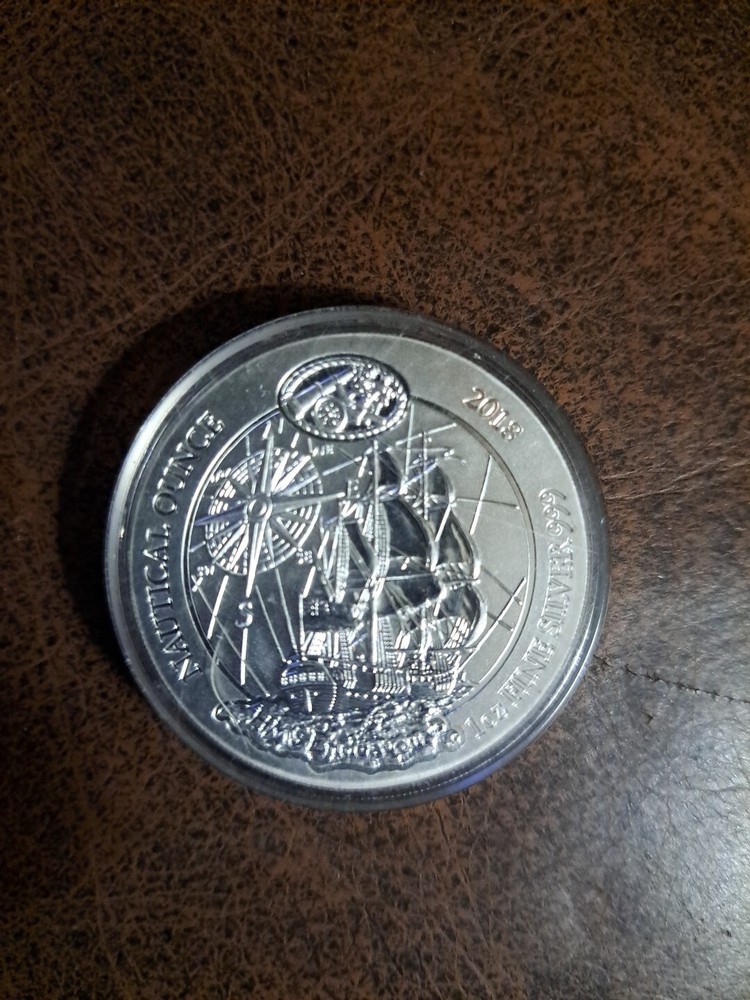 2018 Rwanda 1 oz Silver Nautical Ounce Santa Maria .999 Fine Silver