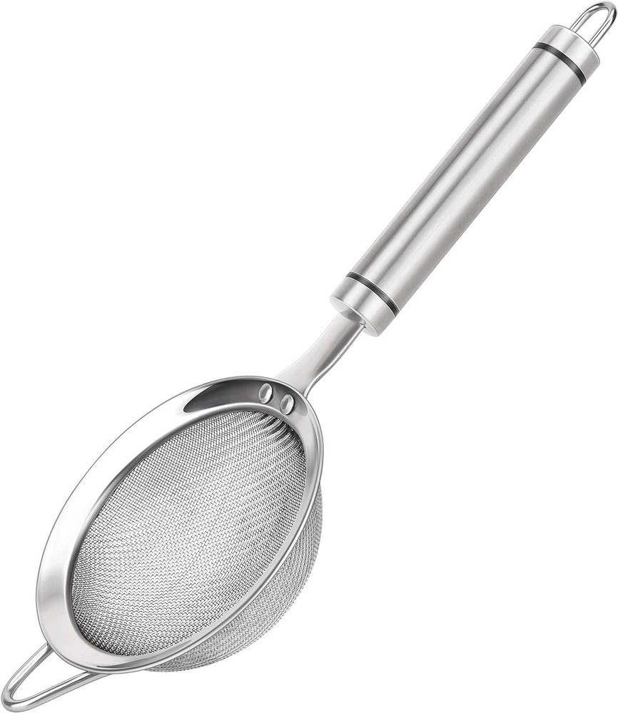 304 Stainless Steel Fine Mesh Strainers for Kitchen, Colander-Skimmer with Ha...
