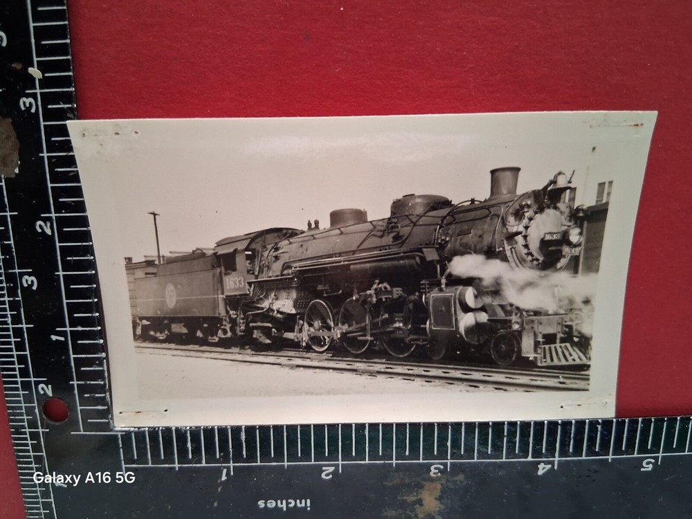 ATLANTIC COAST LINE  RAILROAD 4-6-2 LOCOMOTIVE #1663 PHOTO 1940s