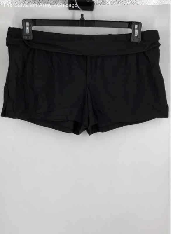 Athleta Womens Black Elastic Waist Pull On Running Athletic Shorts Size Large