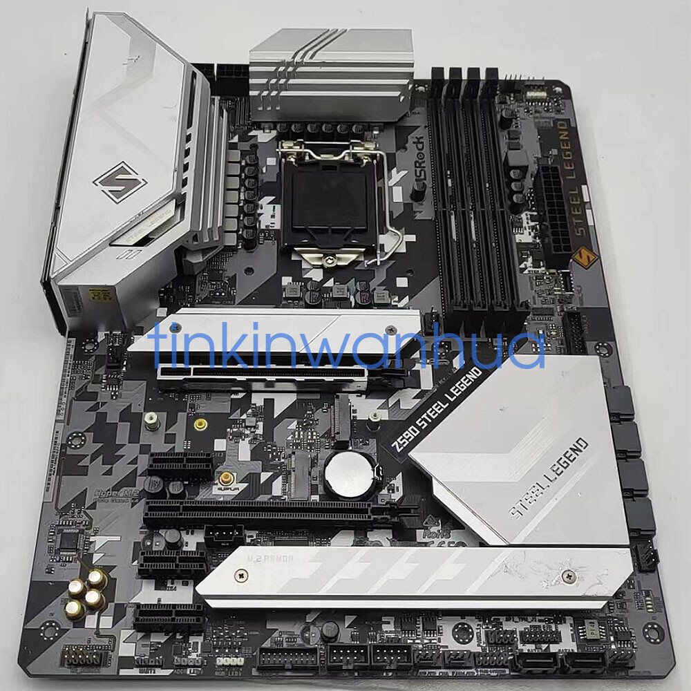 For ASRock Z590 Steel Legend LGA1200 DDR4 HDMI+DP ATX Motherboard Tested #F22