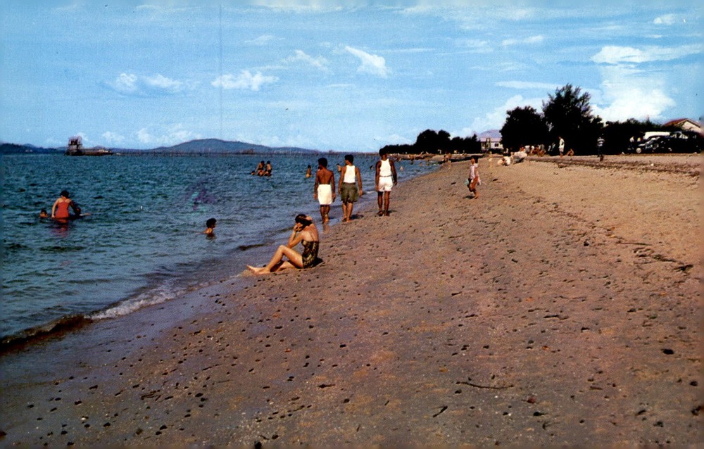 Changi Beach, Singapore - Popular Swimming Destination Postcard