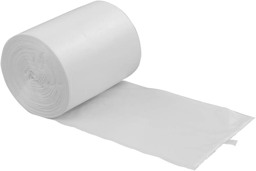 6 Gallon Kitchen Trash Bags, White, 115 Counts