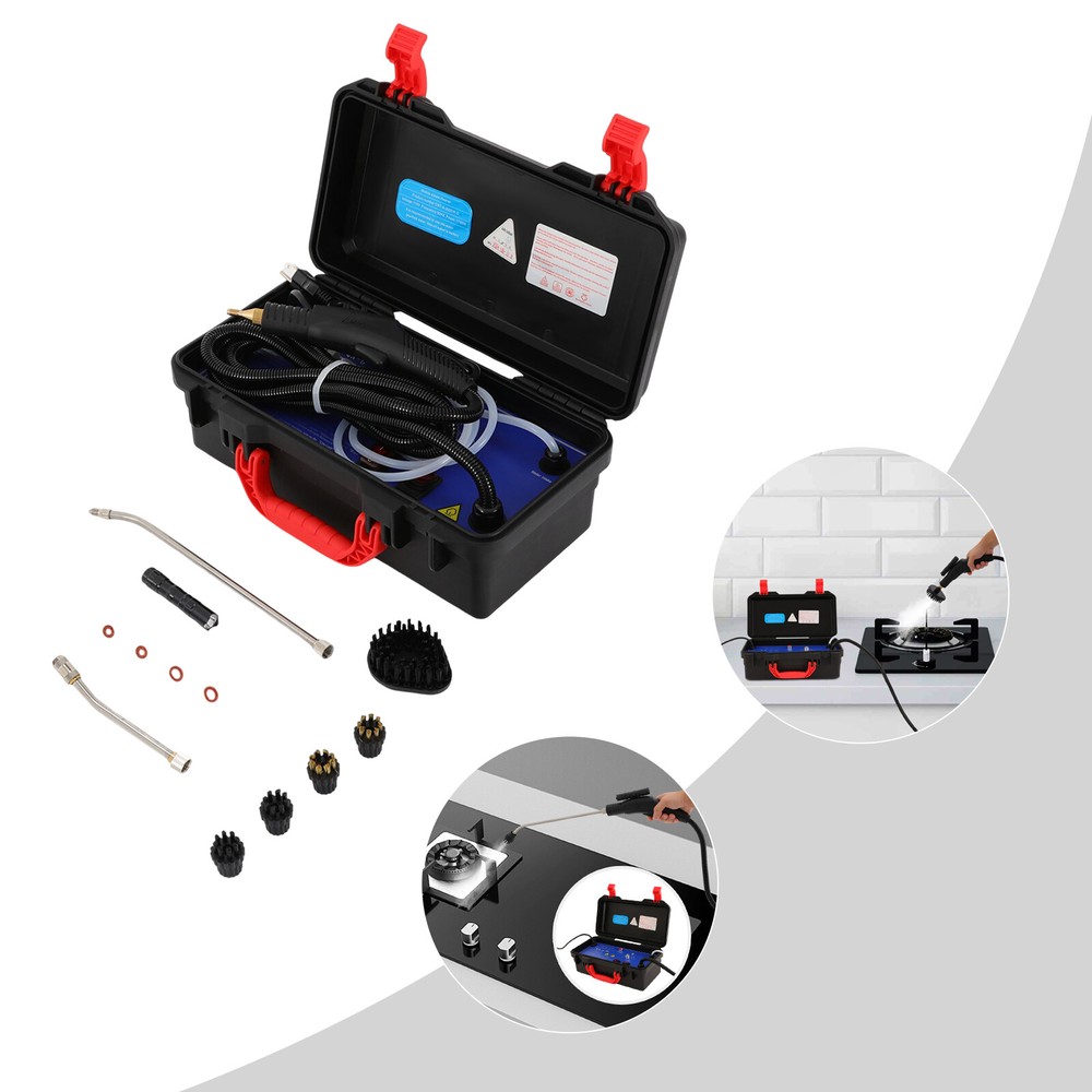 1700W Handheld Steam Cleaner High Pressure High Temp for Car and Home