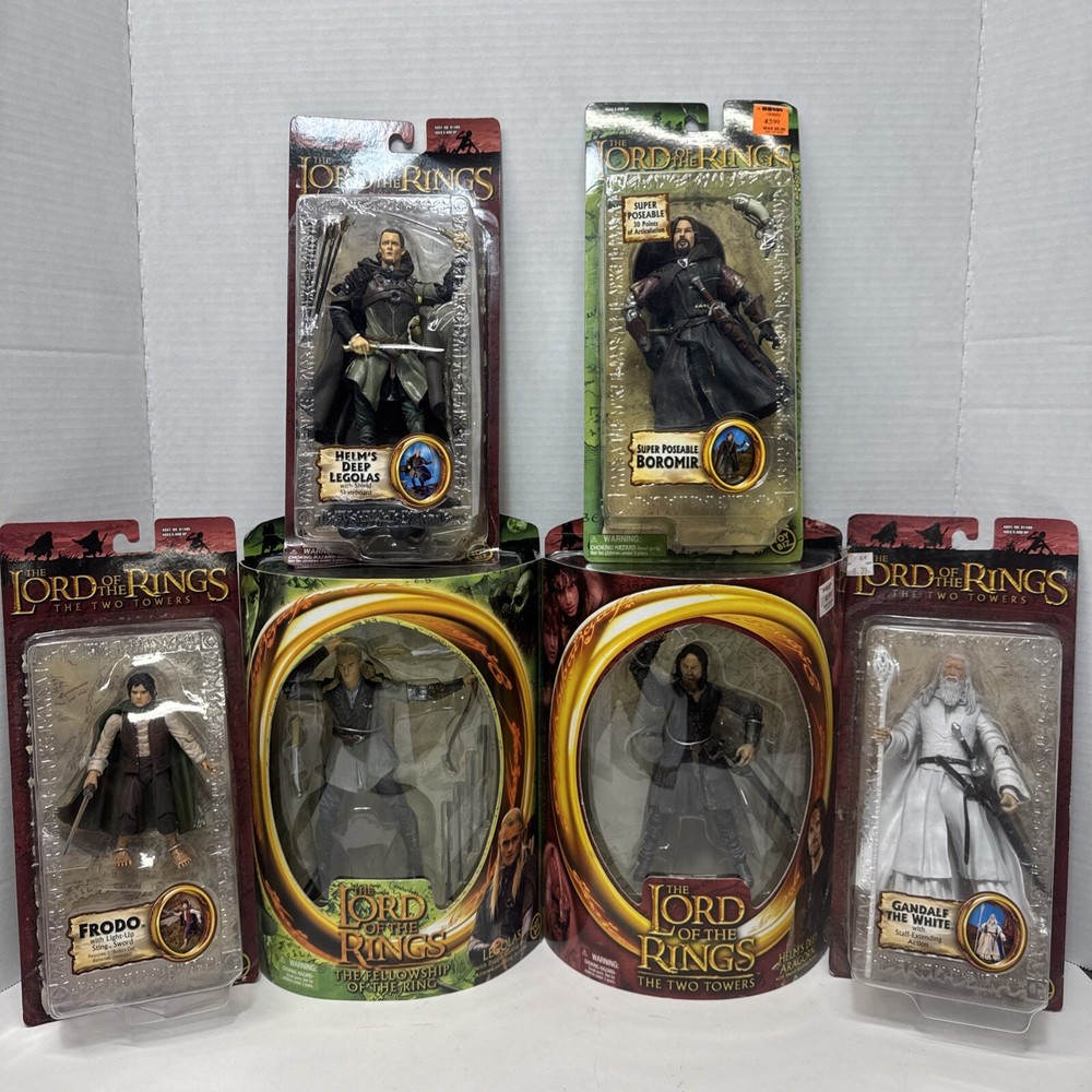 The Lord Of The Rings Collectible Figures 2001-2004. Lot Of 6 PCs.