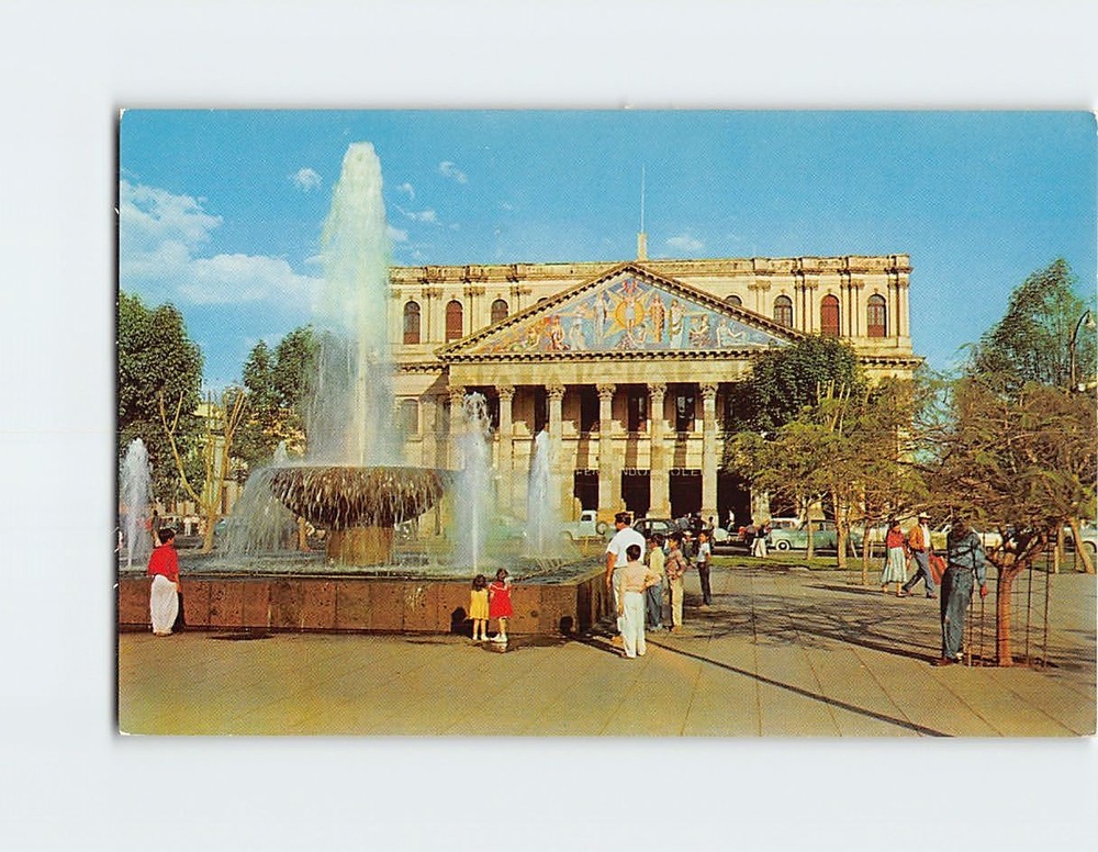 Postcard Degollado Theater Guadalajara Jalisco Mexico