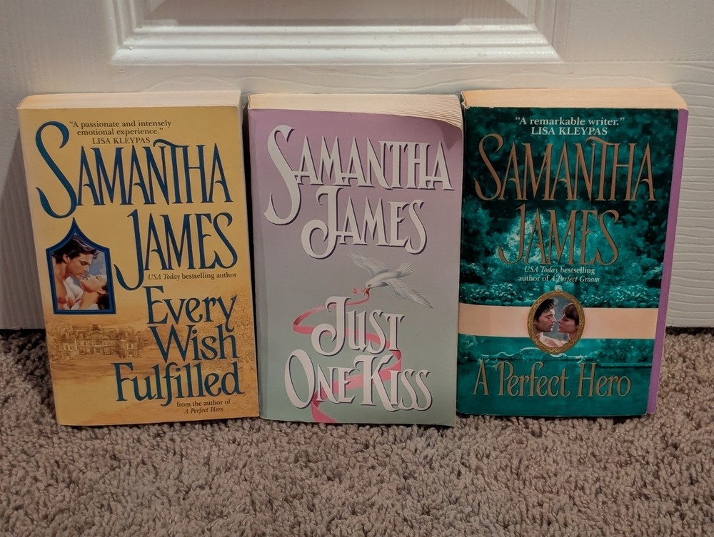 Lot of 3 Assorted Samantha James Romance Paperback Novel Books