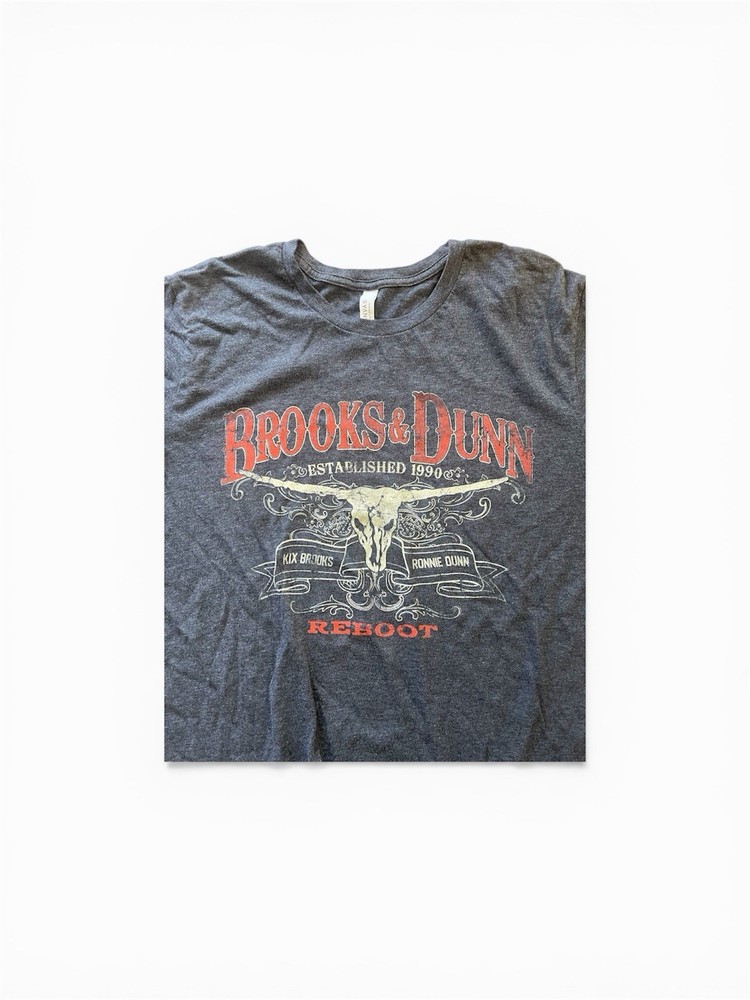 Brooks & Dunn Long Horn T-Shirt X-Large Black Tee