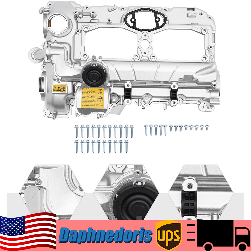 Aluminum Valve Cover Kit For 2012-2018 BMW N20 320i 328i 528i X3 X5 X1 Z4 2.0L