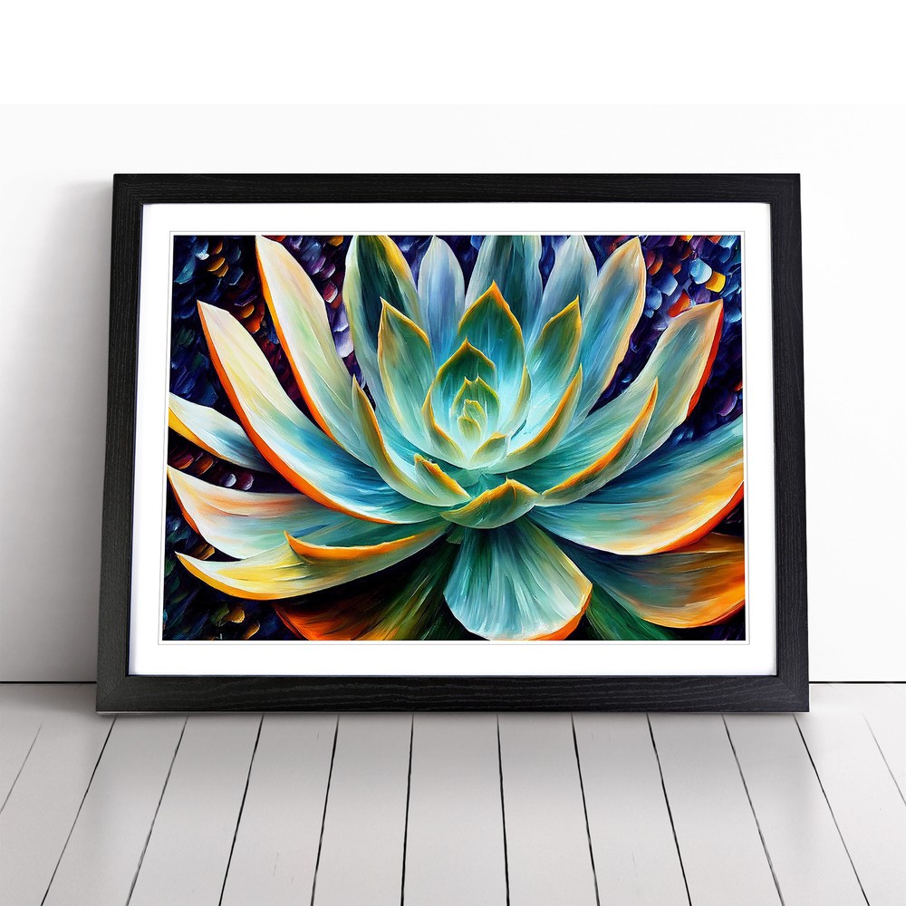 Succulent Plant Vol.2 Abstract Wall Art Print Framed Canvas Picture Poster Decor