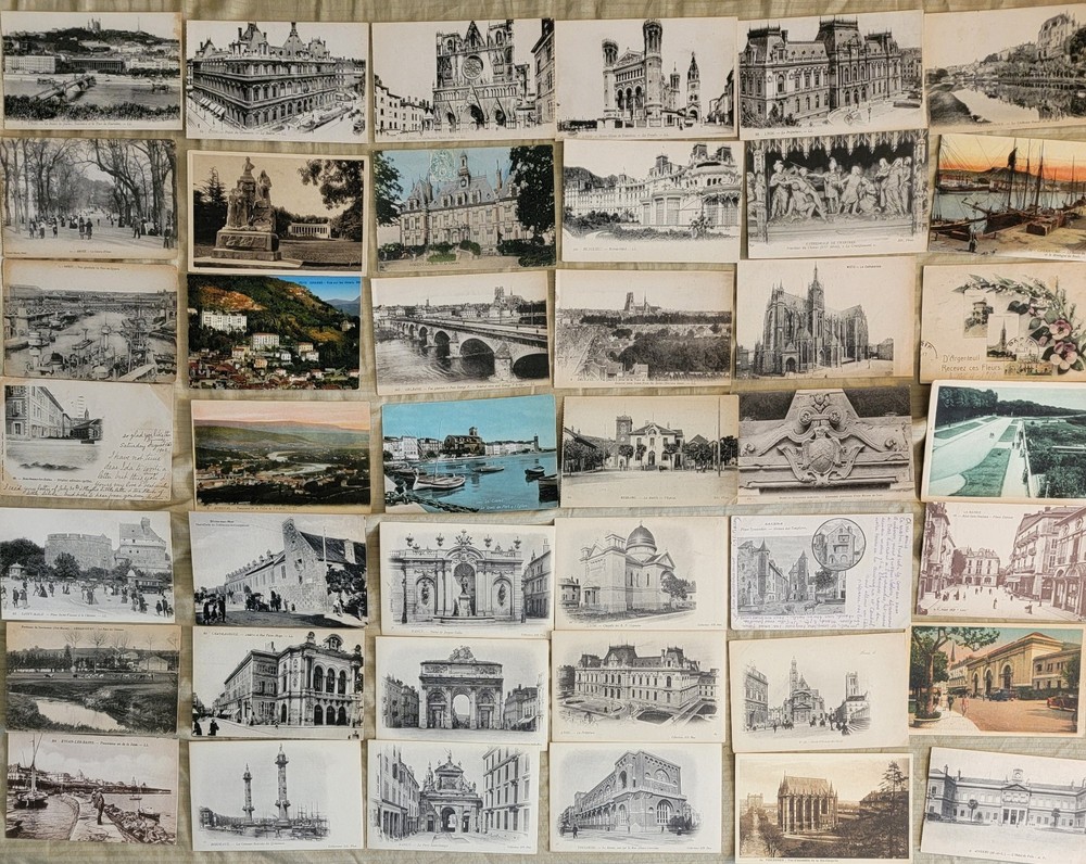 France  Lot of 467 Vintage Old French Postcards . Great Collection.