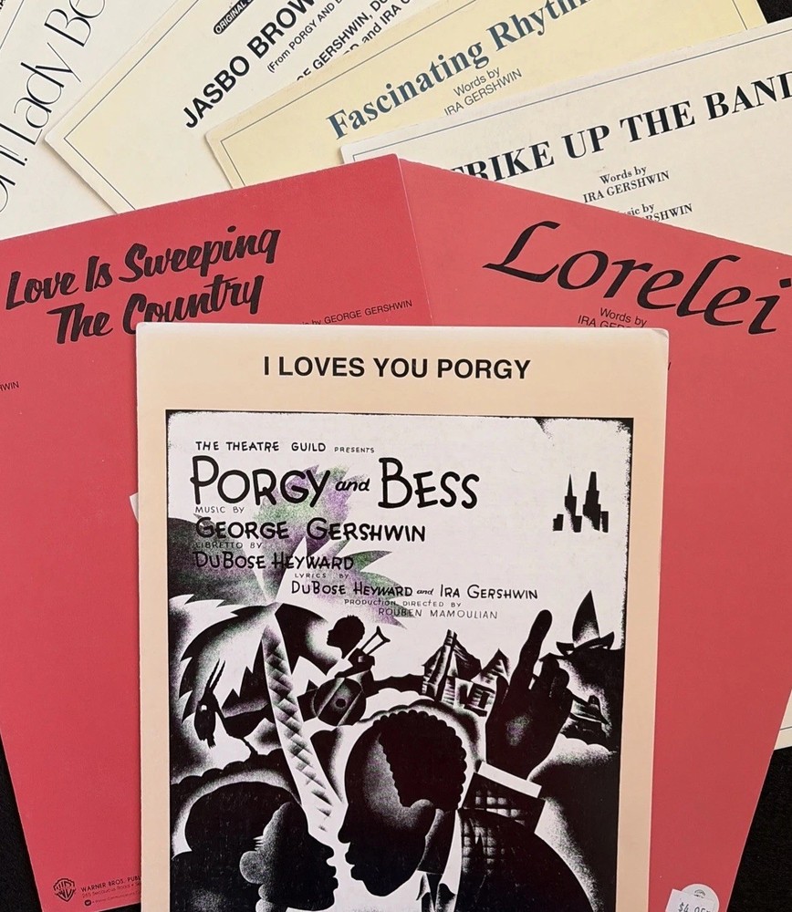 George Ira Gershwin Sheet Music Lot Porgy Bess Summertime Vocal Songs 11pc