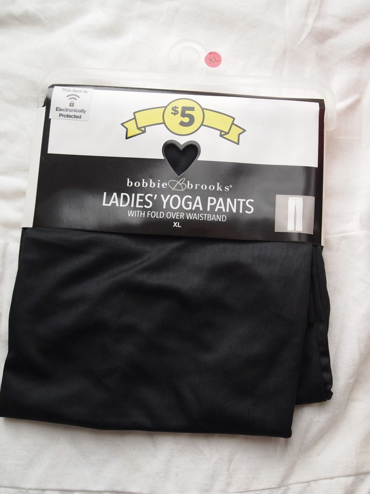 Black Bobbie Brooks  Gym / Yoga Pants For Ladies Size XL