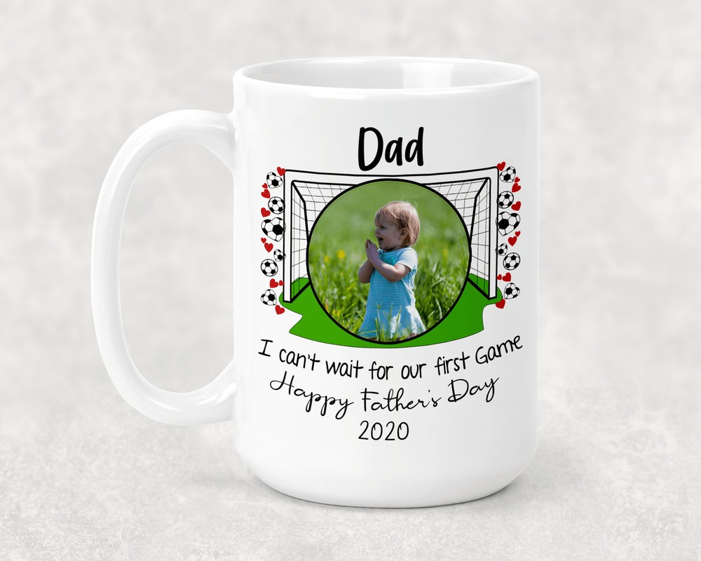 Fathers Day Gift Picture Mug Sports Soccer Mug Grandparent Gift Dad Gift