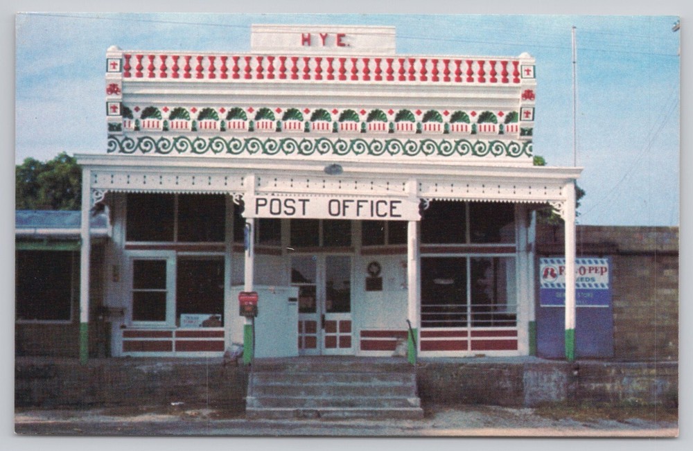 Hye Texas, Deike General Store & Post Office LBJ First Letter, Vintage Postcard