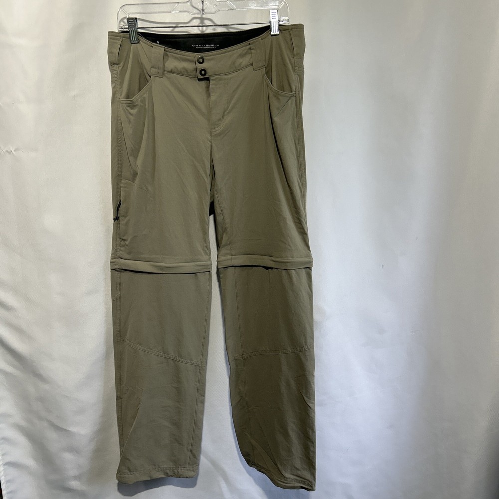 Columbia Women 12 Omni Shield Advanced Repellency Convertible Trail Pants Gray