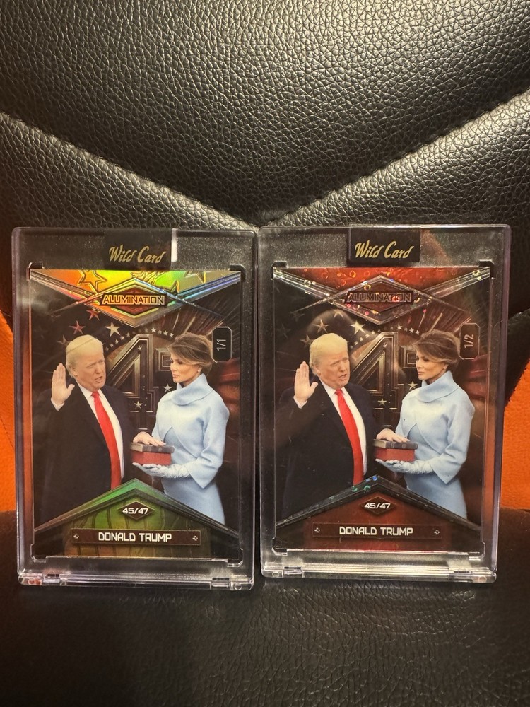 Donald Trump 2025 Wild Card Alumination Inauguration Melania MAGA 1/1 AND 1/2!