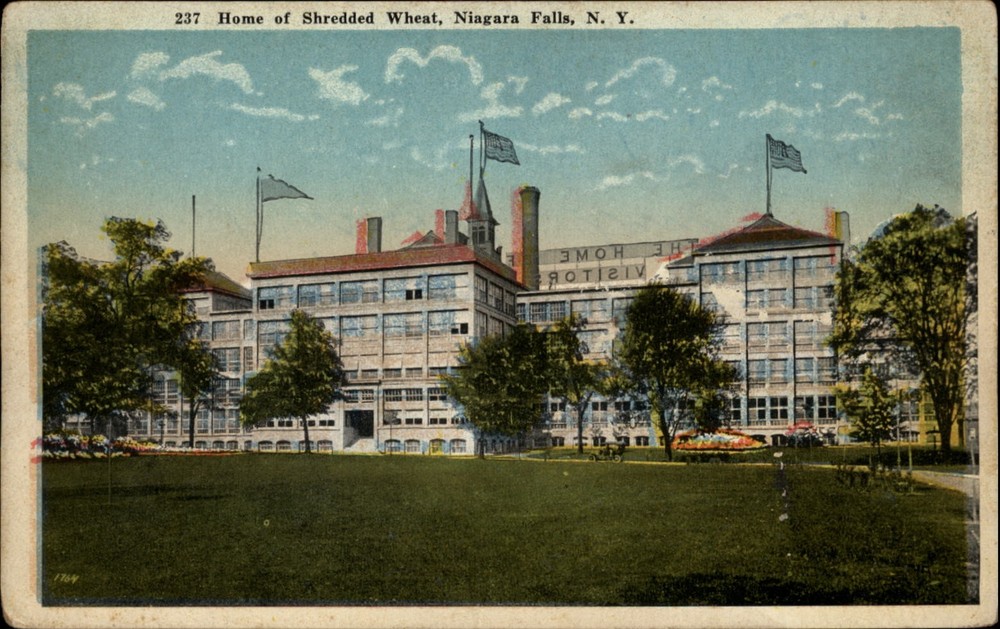 Shredded Wheat Niagara Falls New York vintage postcard z846