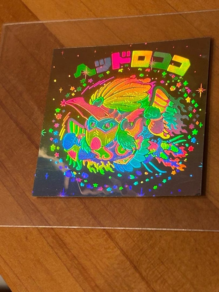 Old Bikkuriman Head Rococo Holo Chocolate 35+ Years Vintage, Excellent Condition