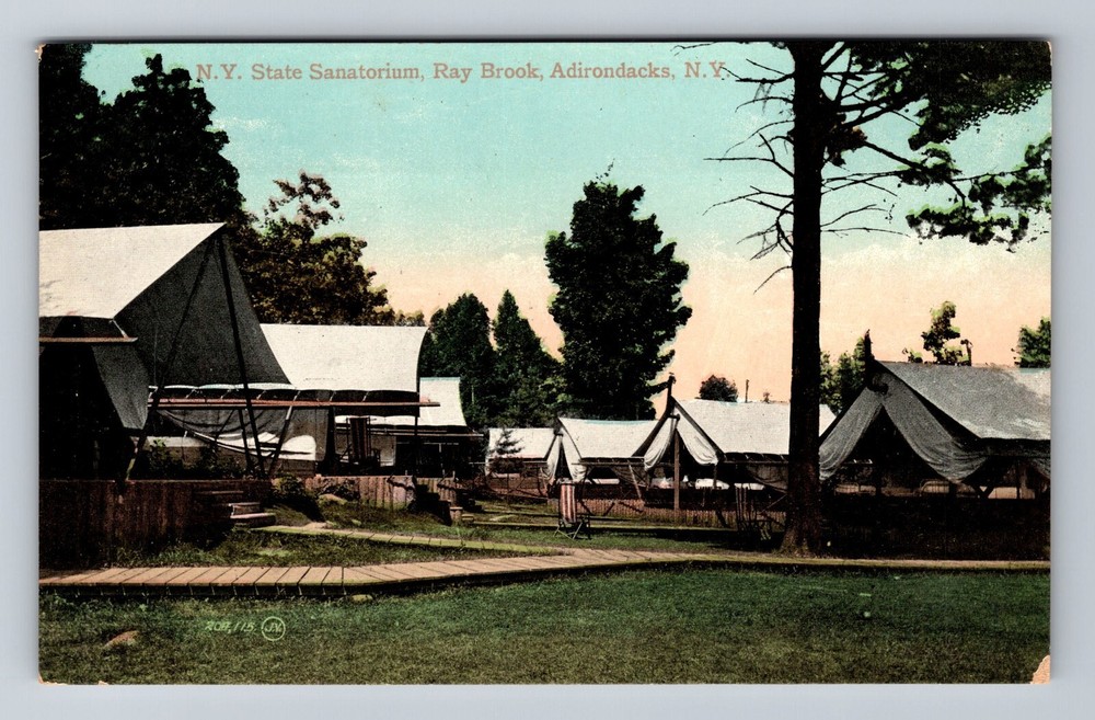Adirondacks NY-New York, New York State Sanatorium Ray Brook Vintage Postcard