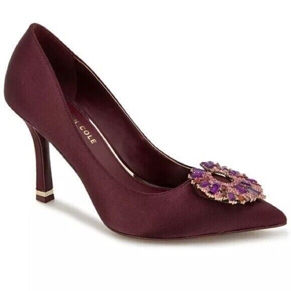 New Kenneth Cole New York Women's Romi Starburst Pump high heels wine shoes 7M