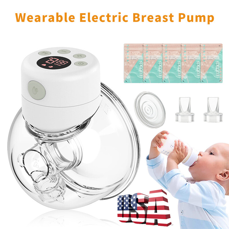 2 Mode 9 Levels Electric Wearable Breast Pump Mute design Breast Breastfeeding