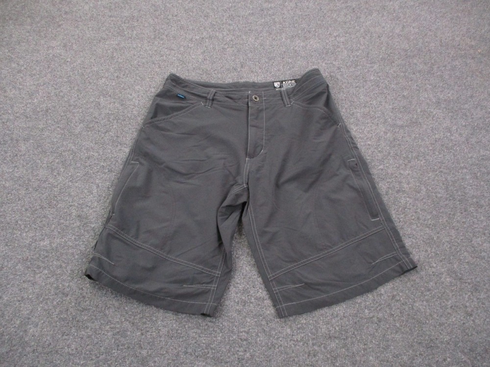 Kuhl Shorts Mens Gray 34 Gray Cargo Utility Hiking Workwear Outdoor Climbing