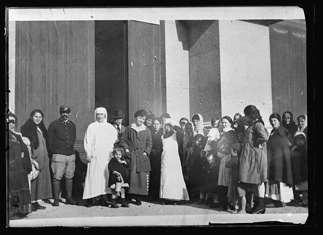 Photo:Palermo Sicily Italy 1919 Children at A.R.C. Headquarters