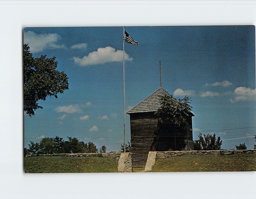 Postcard Old Fort Scott Original Block House Built 1842 Kansas USA North America