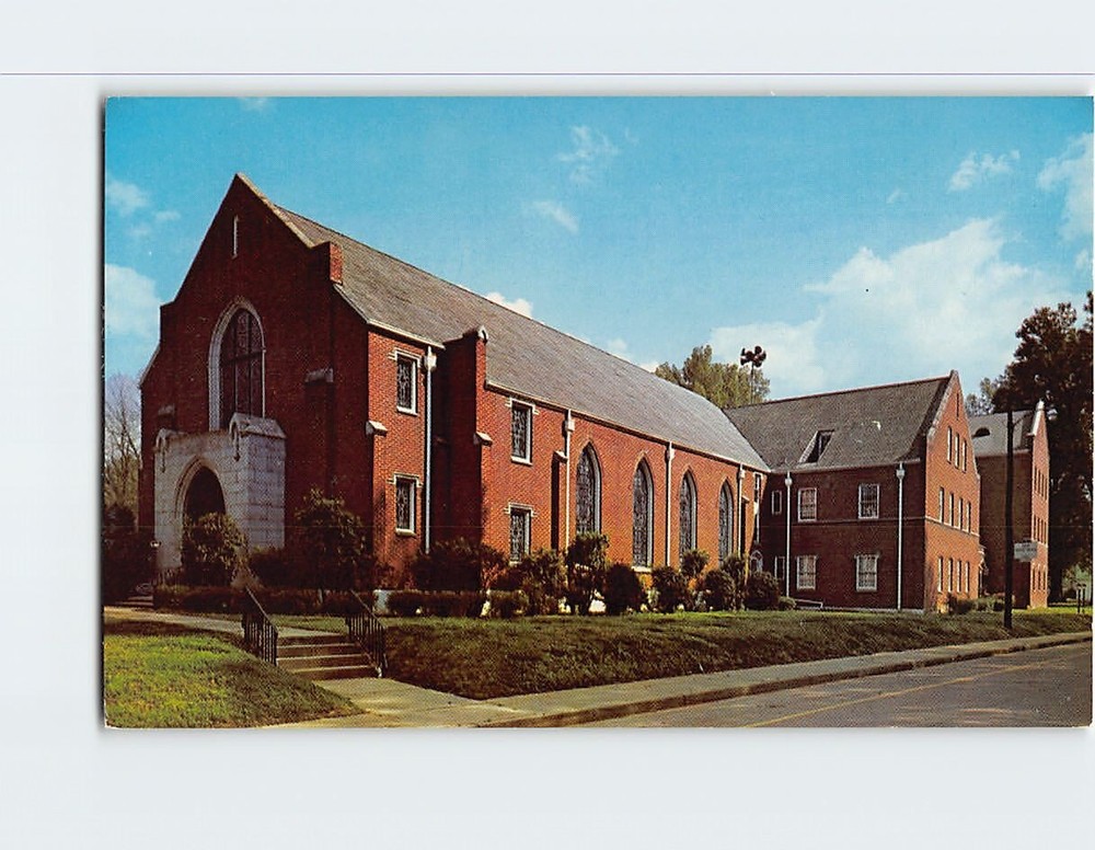 Postcard First Baptist Church Grenada Mississippi USA