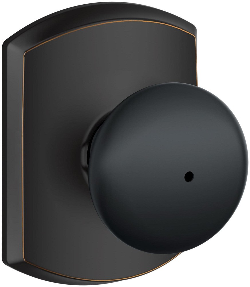 Schlage F40-PLY-GRW Plymouth Bronze Privacy Door Knob Set