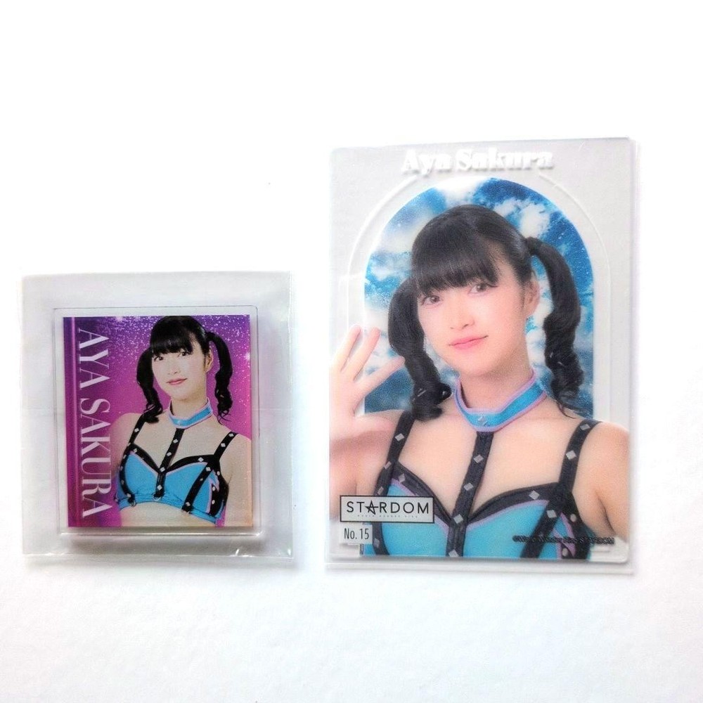 STARDOM Cosmic Angels Aya Sakura Magnet Card Set Japan Pro Wrestling Collectible