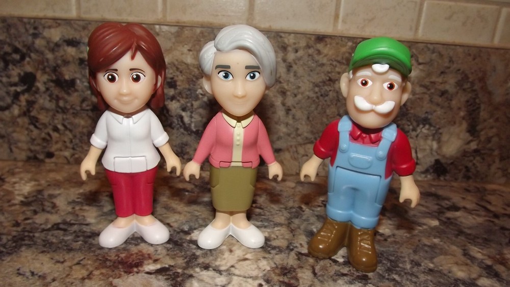 Lote Figura Cocomelon Juguete Abuelo Abuela Familia Abuelo Estatuilla y Mamá-image