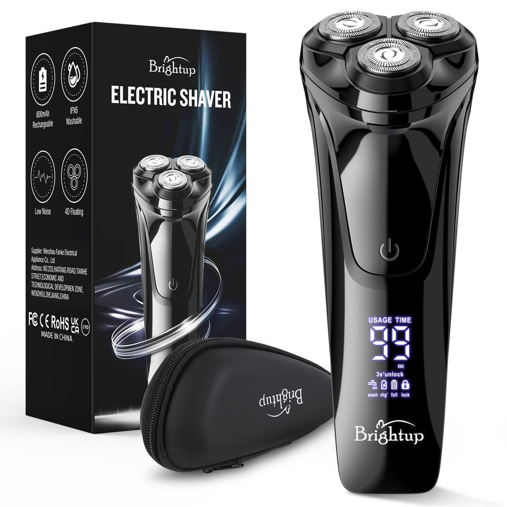 Electric Razor for Men, Electric Shavers for Men Face with Pop-up Trimmer, Wa...