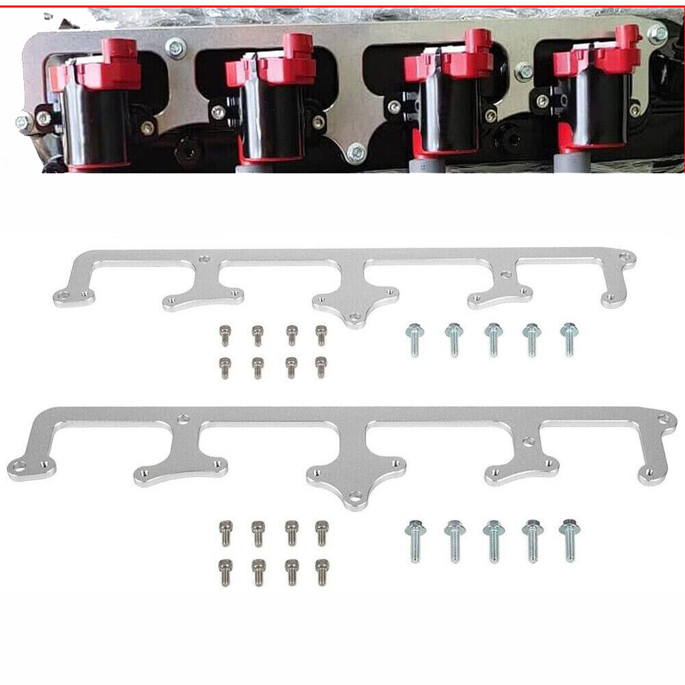 For 5.3L LS 19005218 LSX Truck Side Bolt Coil Brackets Mount Valve Cover Sliver