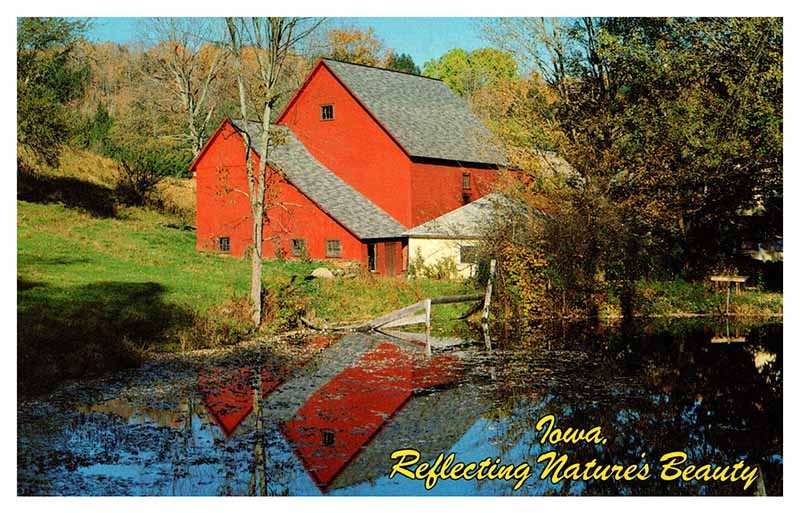 Postcard FARM SCENE State of Iowa IA AQ5490