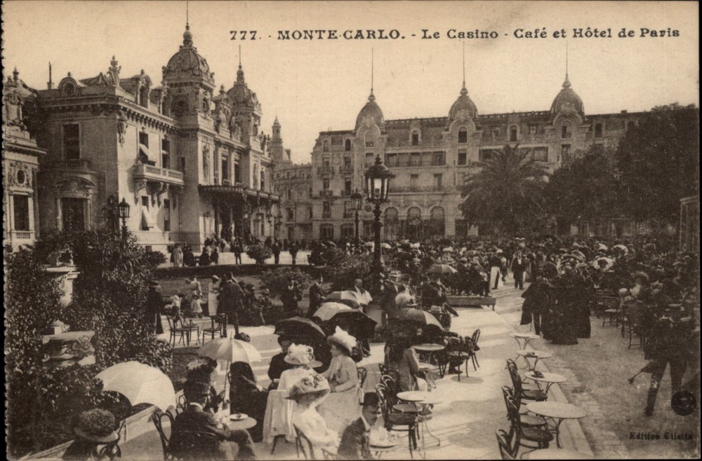Casino Monte Carlo Monaco vintage postcard s167