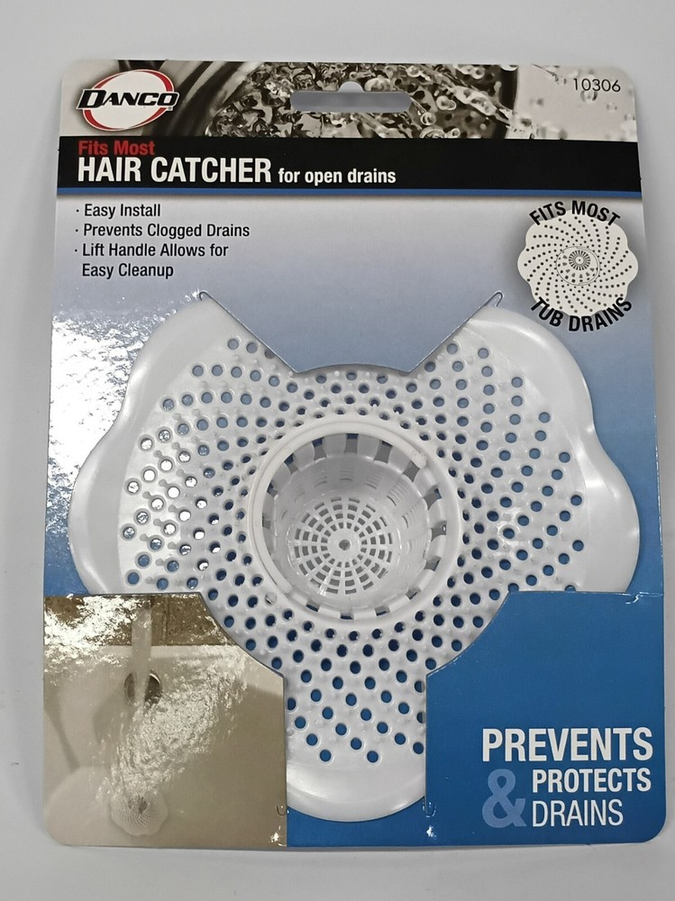 Danco 10306, Tub/Drain Protector Hair Cather and Strainer, Clog Prevention