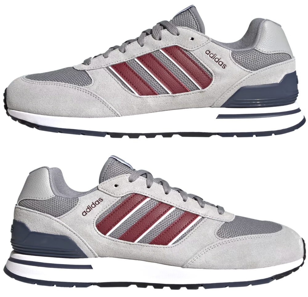 ADIDAS RUN 80S GREY MEN'S SIZE 9~11 Cloudfoam CLASSIC RUNNING TRAINING GYM SHOES