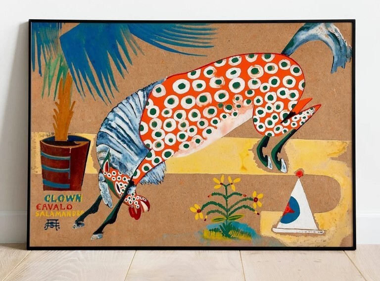 Amadeo de Souza Cardoso Clown Horse Salamander Art Poster Wall Decor