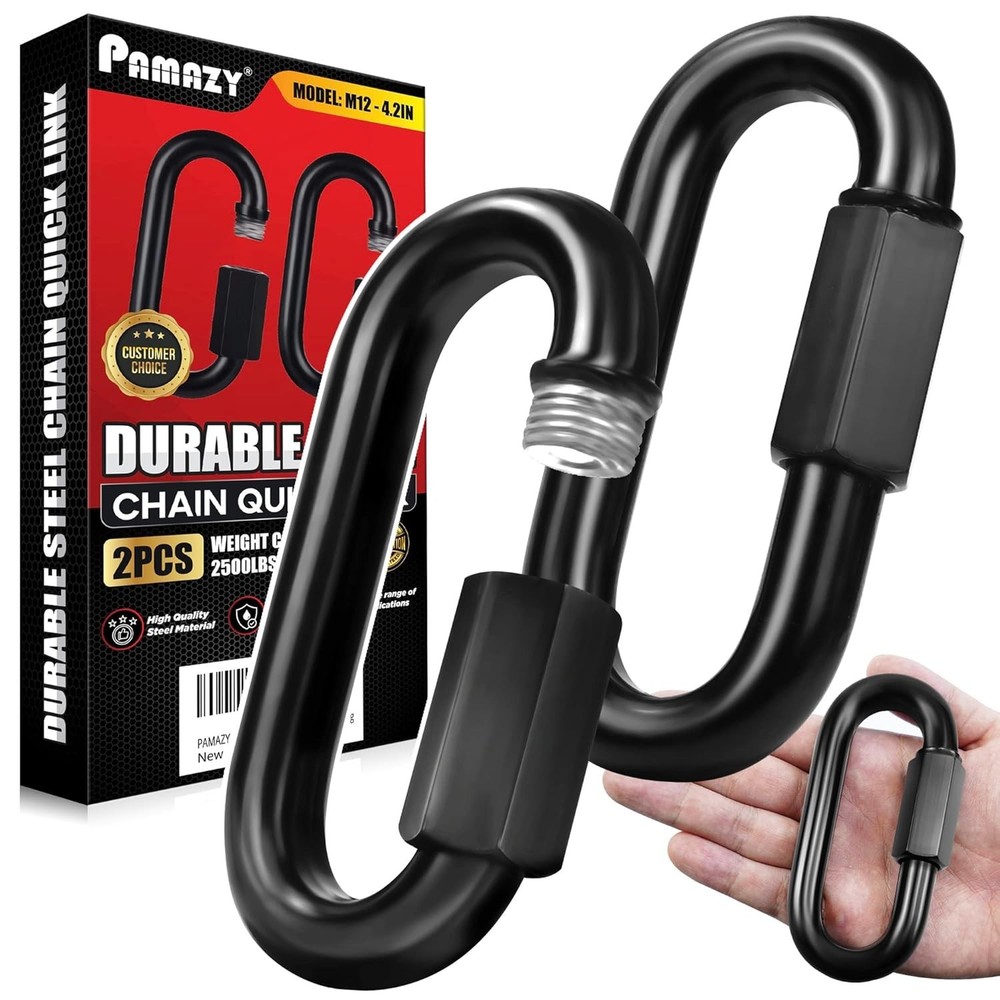 2PCS 4.2” Heavy Duty Chain Quick Links, 2500 LBS Weight Free Shipping