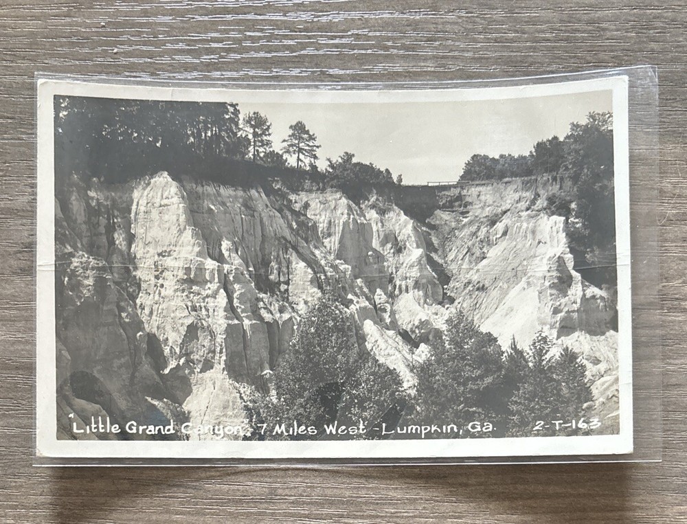 Lumpkin GA Georgia RPPC Little Grand Canyon Vintage Photo Postcard